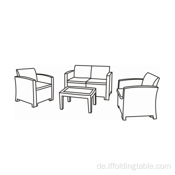 4-Sitzer (2. Alter) PP Outdoor Sofa Set